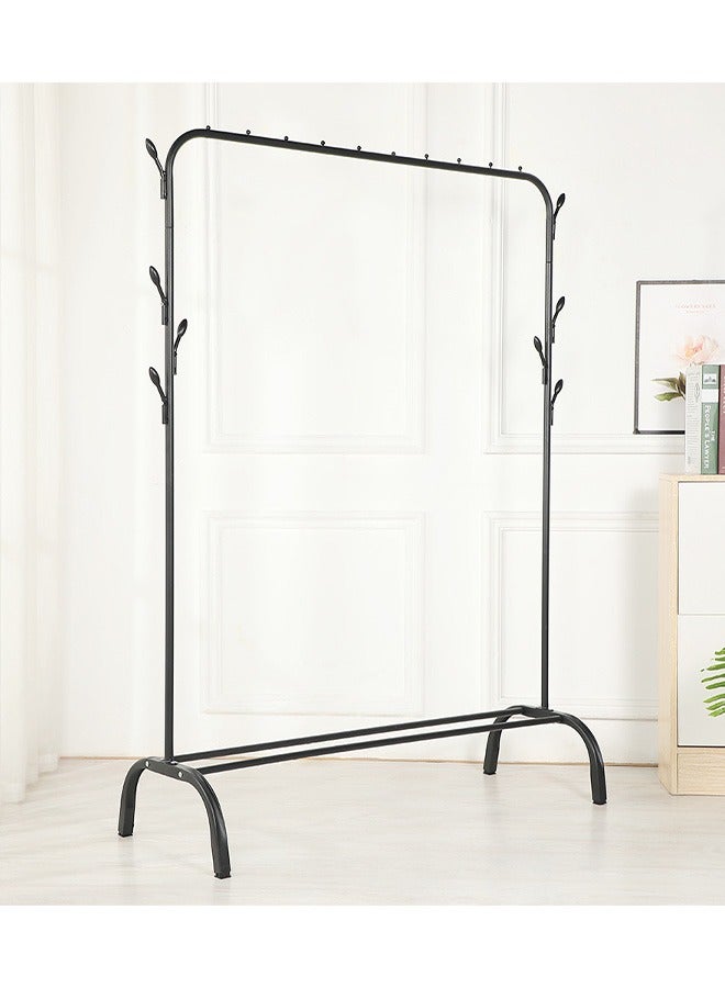 Freestanding Clothes Rack, Metal Construction，Black