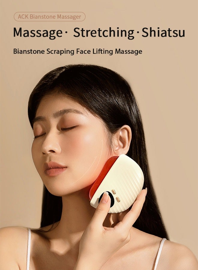 Bianstone Massager Stretching Shiatsu Bianstone Scraping Board Face Lifting Massage