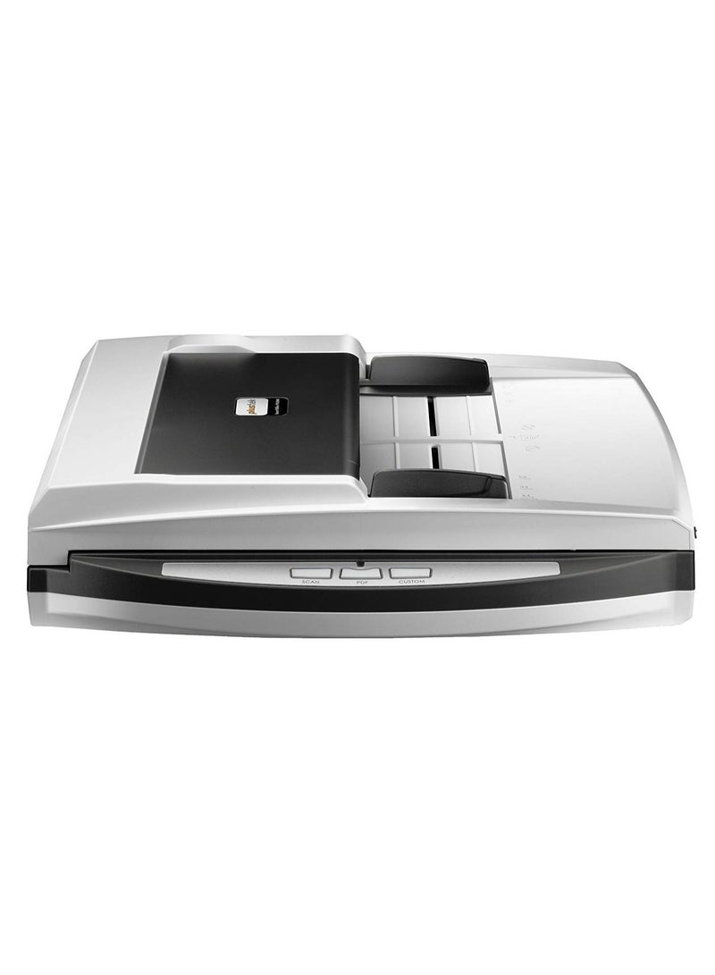 Plustek SmartOffice PL4080 ADF 600 x 600 DPI Flatbed & ADF Scanner, Schwarz, Grau – Scanner