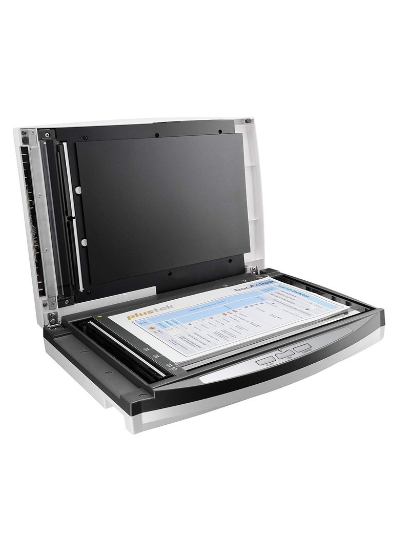 Plustek SmartOffice PL4080 ADF 600 x 600 DPI Flatbed & ADF Scanner, Schwarz, Grau – Scanner