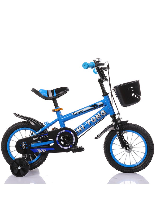 Children's Bike With Training Wheels & Basket 18inch