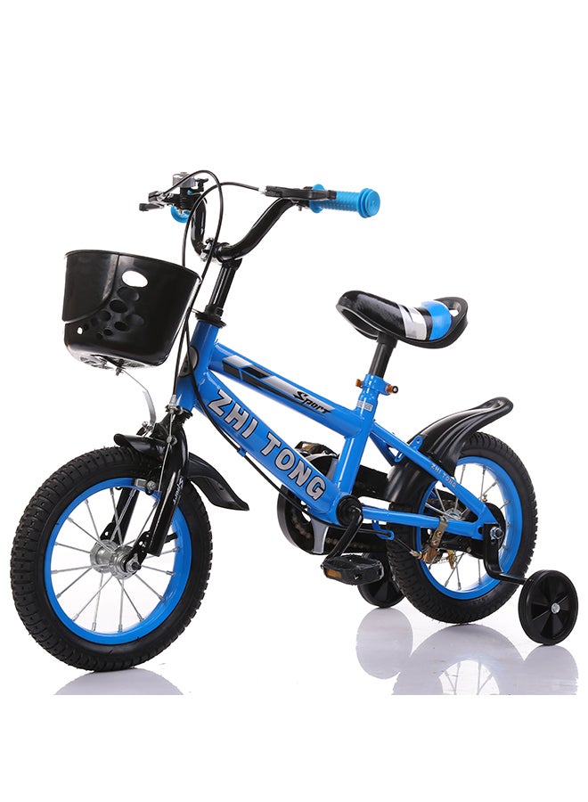 Children's Bike With Training Wheels & Basket 18inch