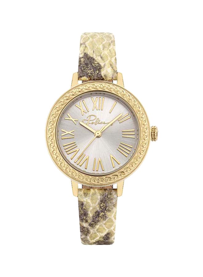 women Leather Analog Wrist Watch P 16025BSG-04