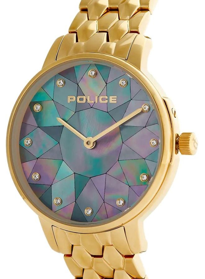 Women's Chapada Round Shape Stainless Steel Analog Wrist Watch 32 mm - Gold - P 15700LSG-D58M