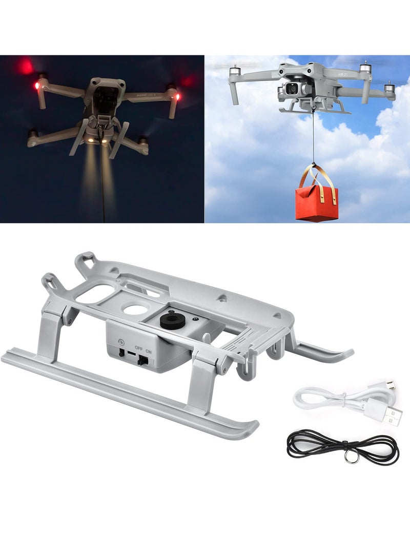 Foldable Air Drop System with Landing Gear for DJI Air 2s/Mavic Air 2 Drone - Multi-Scene Release Device for Fishing Bait and More - Remote Drop Accessory for Easy Aerial Delivery