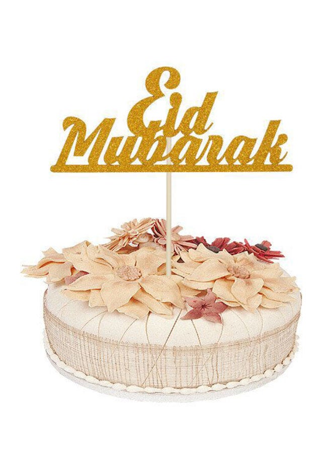 Pack Of 25 Eid Mubarak Stick Cake Topper