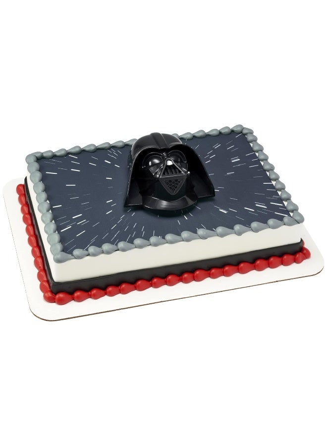 DecoSetÂ® STAR WARSâ„¢ Darth Vaderâ„¢ Cake Topper, 1-Piece, Use with Cake Decorations to Create Galactic Cakes, Black
