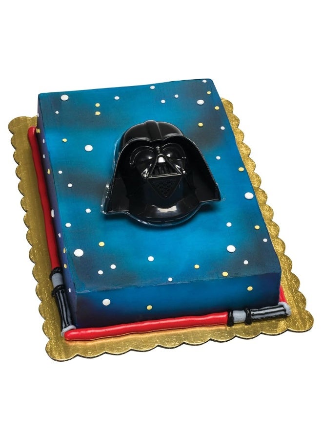 DecoSetÂ® STAR WARSâ„¢ Darth Vaderâ„¢ Cake Topper, 1-Piece, Use with Cake Decorations to Create Galactic Cakes, Black