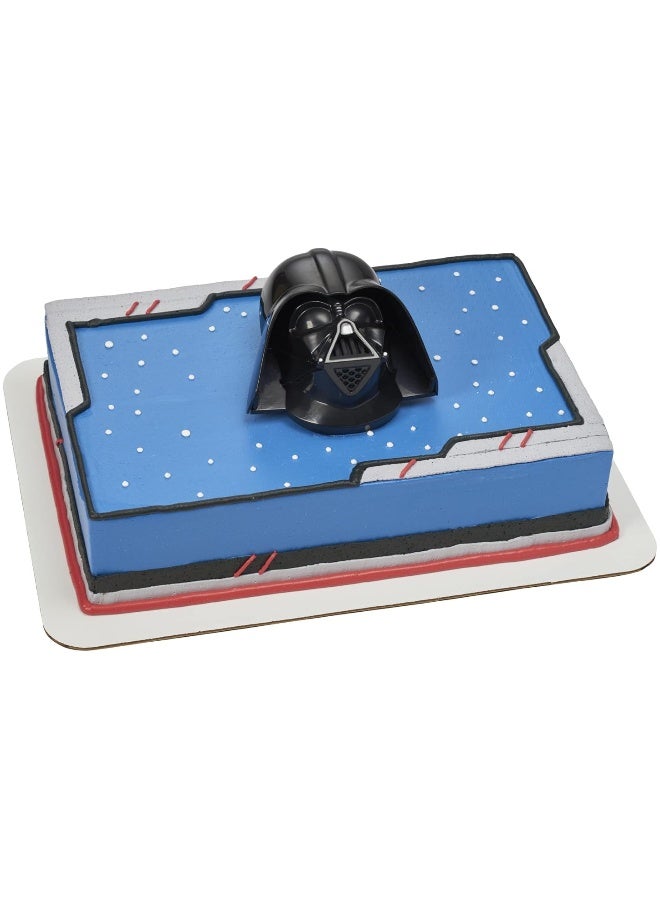 DecoSetÂ® STAR WARSâ„¢ Darth Vaderâ„¢ Cake Topper, 1-Piece, Use with Cake Decorations to Create Galactic Cakes, Black