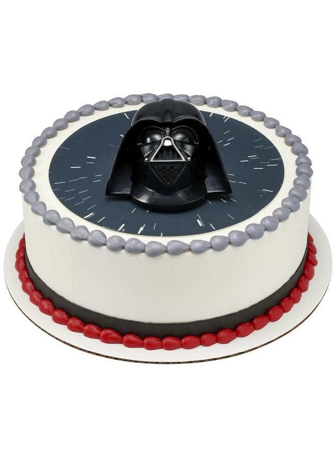 DecoSetÂ® STAR WARSâ„¢ Darth Vaderâ„¢ Cake Topper, 1-Piece, Use with Cake Decorations to Create Galactic Cakes, Black