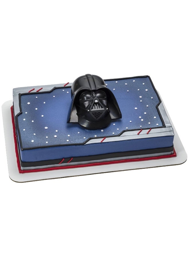 DecoSetÂ® STAR WARSâ„¢ Darth Vaderâ„¢ Cake Topper, 1-Piece, Use with Cake Decorations to Create Galactic Cakes, Black