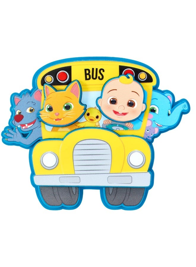 DECOPAC DecoSet CoComelon Ready for Adventure! Cake Topper, 4 Piece Cake Decoration Set With JoJo, Kittens, Wally, and Ello Puzzle Jigsaw (27978)