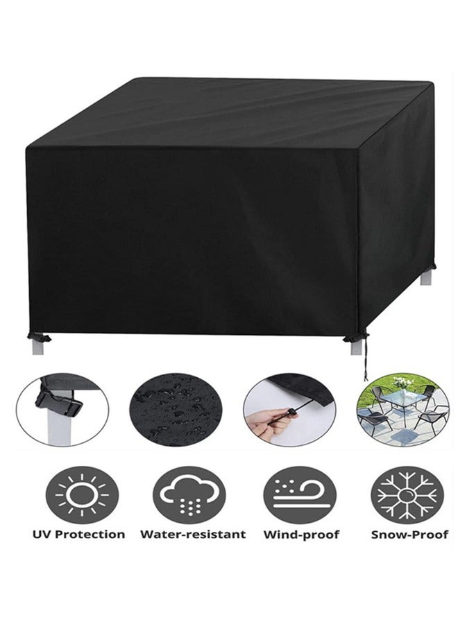 Patio Furniture Cover, Outdoor Table Set, Sectional Sofa Cover, Patio Chair Covers，UV Resistant, Waterproof for Outside Furniture Black