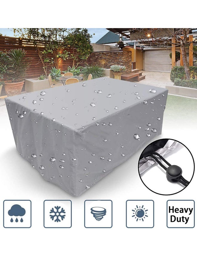 Heavy Duty Patio Sofa Cover Waterproof, Outdoor Sofa Loveseat Cover, Outdoor Patio Furniture Cover with Air Vent and Handles