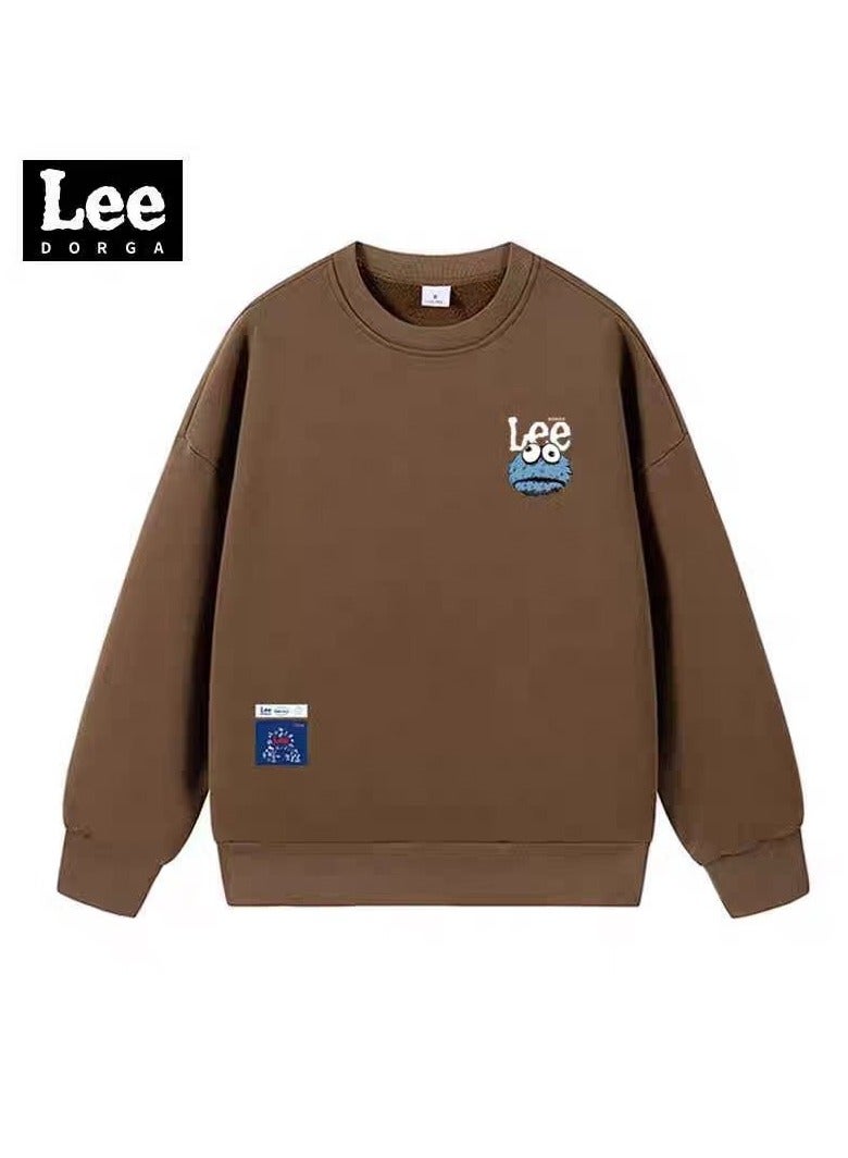 Lee Brand Hoodie Loose Casual Round Neck Long Sleeved Hoodie