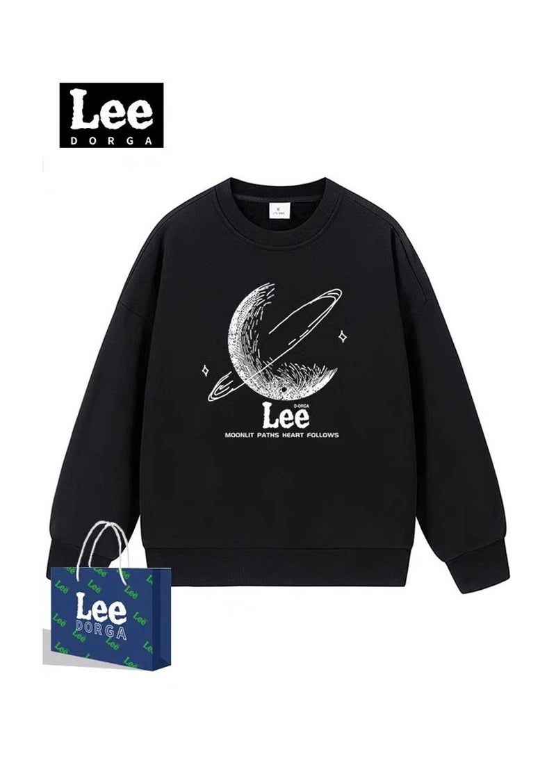 Lee Brand Hoodie Loose Casual Round Neck Long Sleeved Hoodie