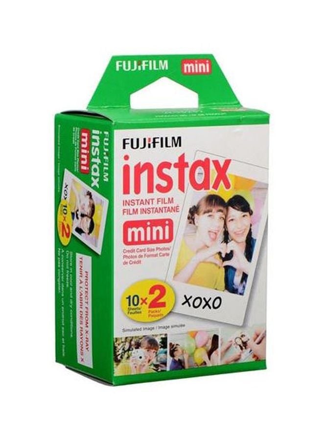 20-Piece Instax Mini Film White