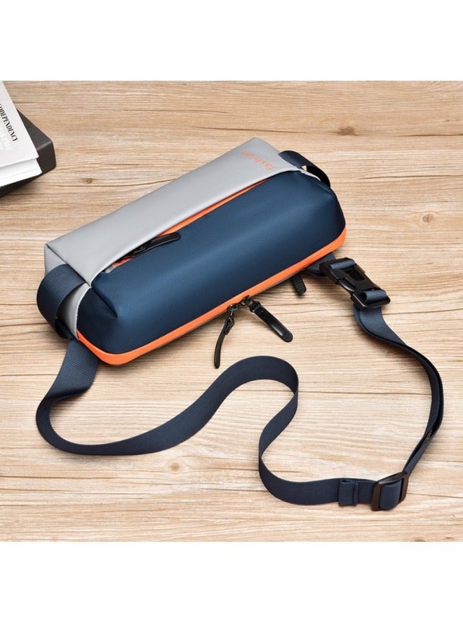 Men's Portable Chest Bag, Boys Scratch-resistant and Waterproof Waist Bag Belt Bag Hip Bag for Daily Commuting/Hiking/Climbing/Cycling, Nylon Sling Bag Side Bag Crossbody Bag for Teenagers/Students