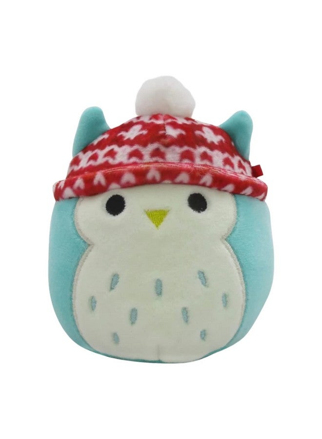 8 Holiday Official Kellytoy Plush Cute And Soft Christmas Stuffed Animal Toy Great Gift For Kids (Winston The Owl With Pom Pom Hat)