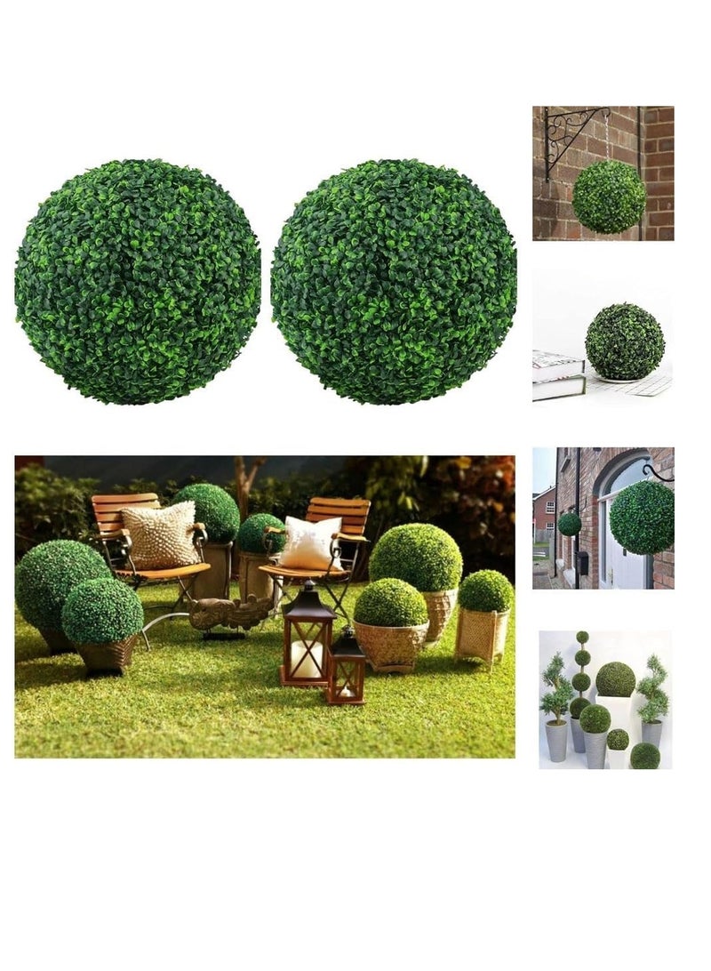 FFD Artificial Topiary Grass Balls Realistic Boxwood for Indoor & Outdoor Decor, Perfect for Home, Hotels, Weddings, & Events