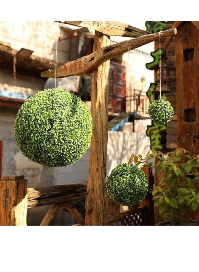 FFD Artificial Topiary Grass Balls Realistic Boxwood for Indoor & Outdoor Decor, Perfect for Home, Hotels, Weddings, & Events