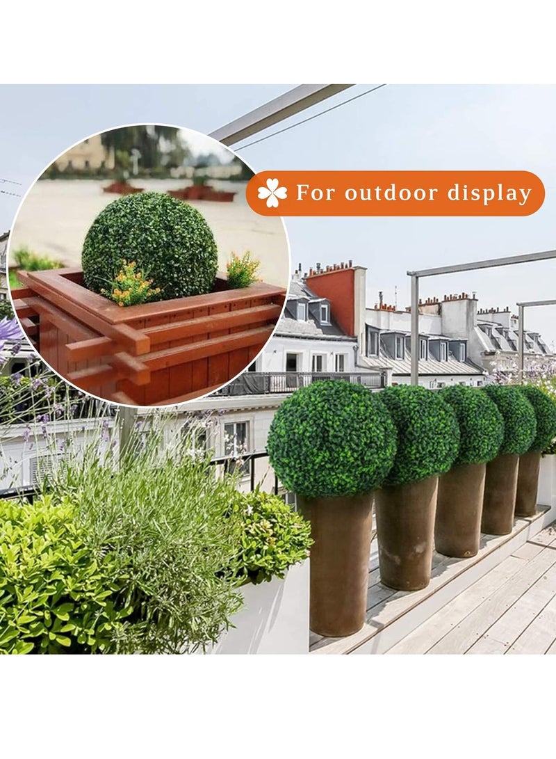 FFD Artificial Topiary Grass Balls Realistic Boxwood for Indoor & Outdoor Decor, Perfect for Home, Hotels, Weddings, & Events