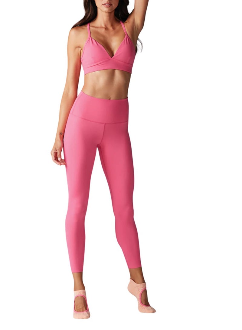 HIGH WAISTED 7/8 TIGHT HOT PINK