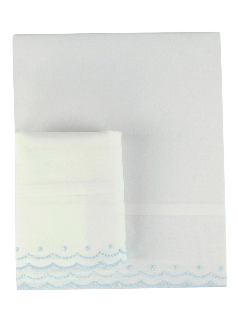 Bumble & Bird - Plumeti Baby Bedding Set For Bassinet - 3pcs - Blue
