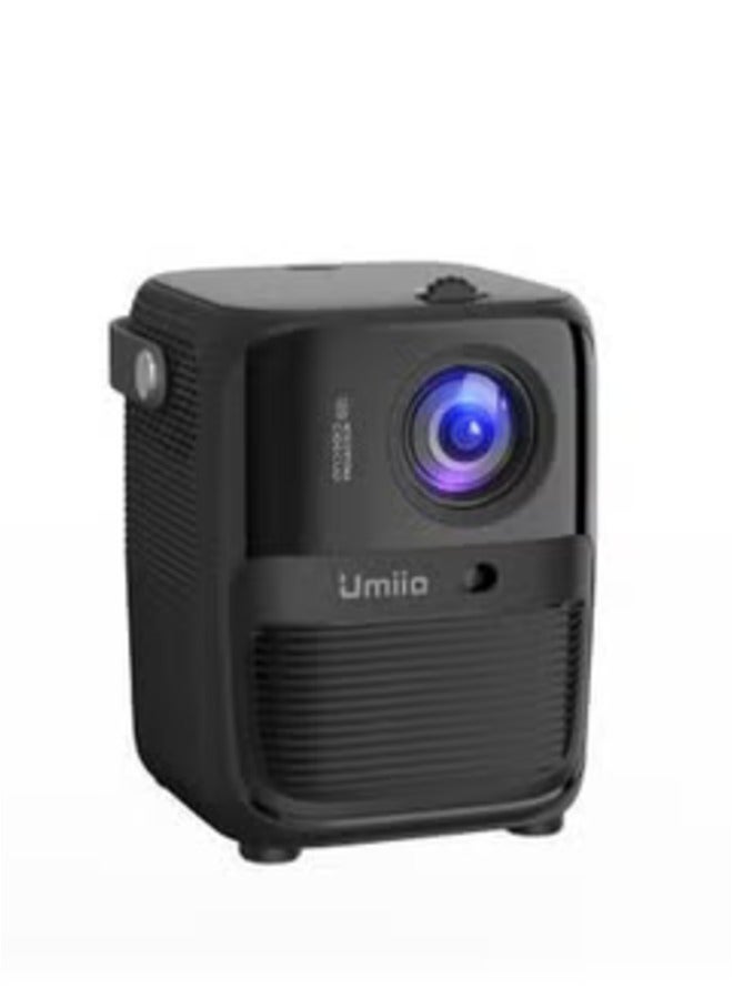 A008 Intelligent Screen Projector: 5G WiFi & Bluetooth 1080P Entertainment Hub in Black