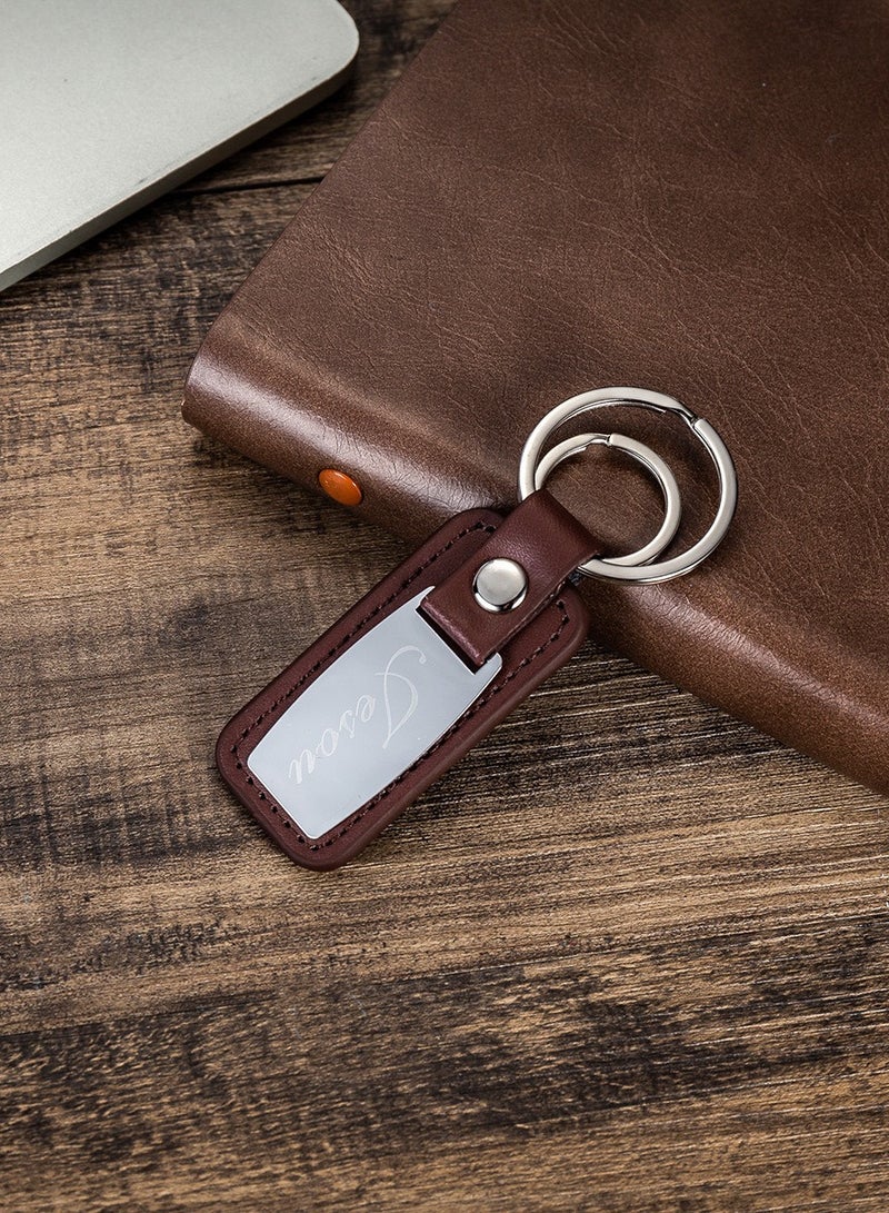 Corporate Luxury 7 Leather Sets Watch Wallet Belt Bracelet Key Chain Ballpoint Pen Rosary Box For Present Business Men Gift Set