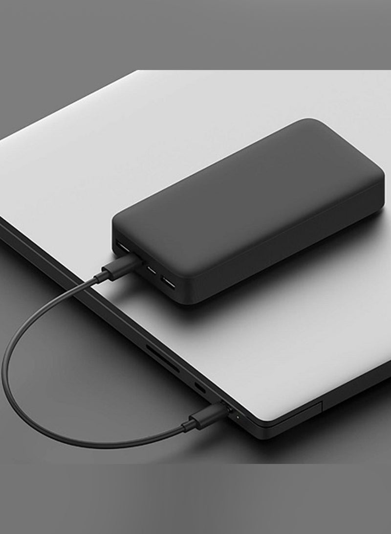 20000 mAh Power Bank Portable Charger,18W High Capacity, External Battery Pack Compatible with Smart Devices Black