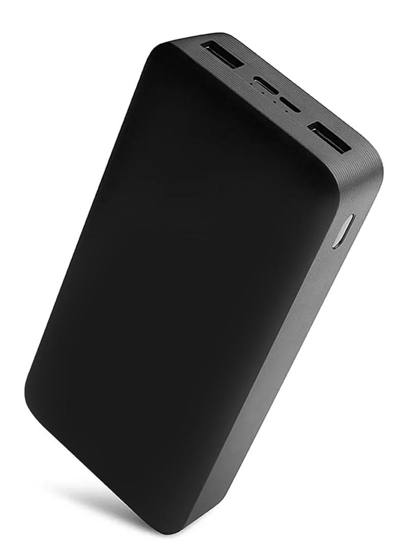 20000 mAh Power Bank Portable Charger,18W High Capacity, External Battery Pack Compatible with Smart Devices Black