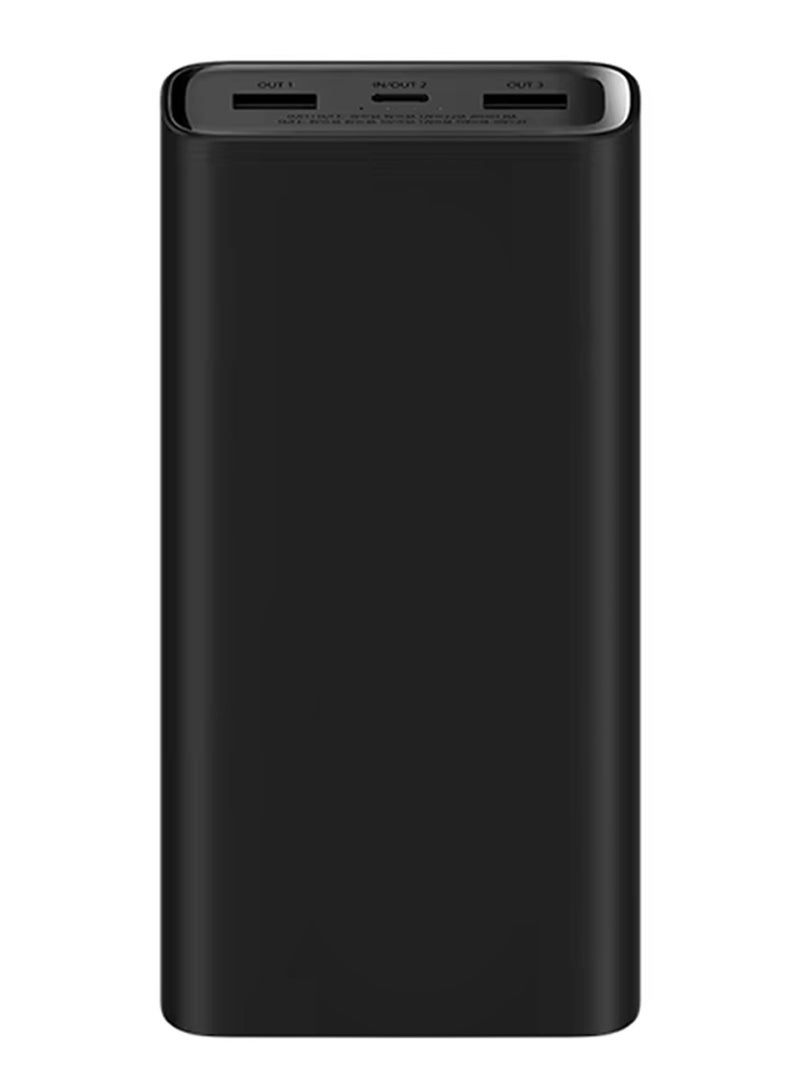 20000 mAh Power Bank Portable Charger,74Wh High Capacity, External Battery Pack Compatible with Smart Devices Black