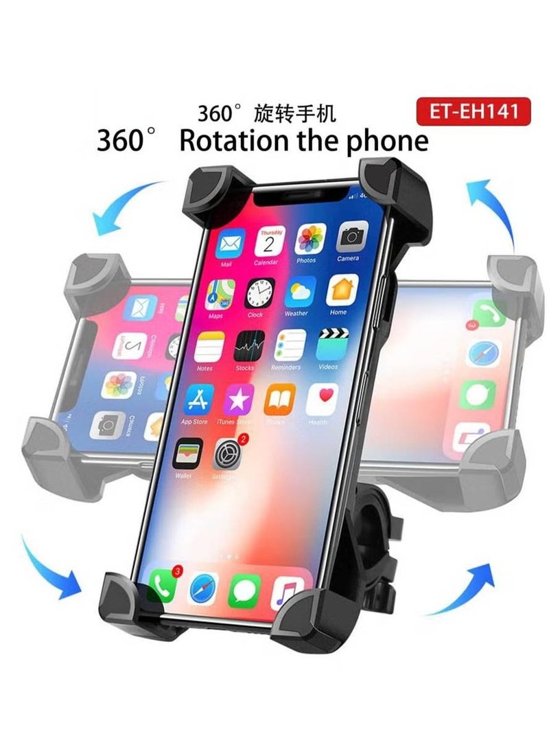 Universal Adjustable Mobile Phone Holder for Bicycle and Motorcycle – Secure Handlebar Mount for Convenient Device Access