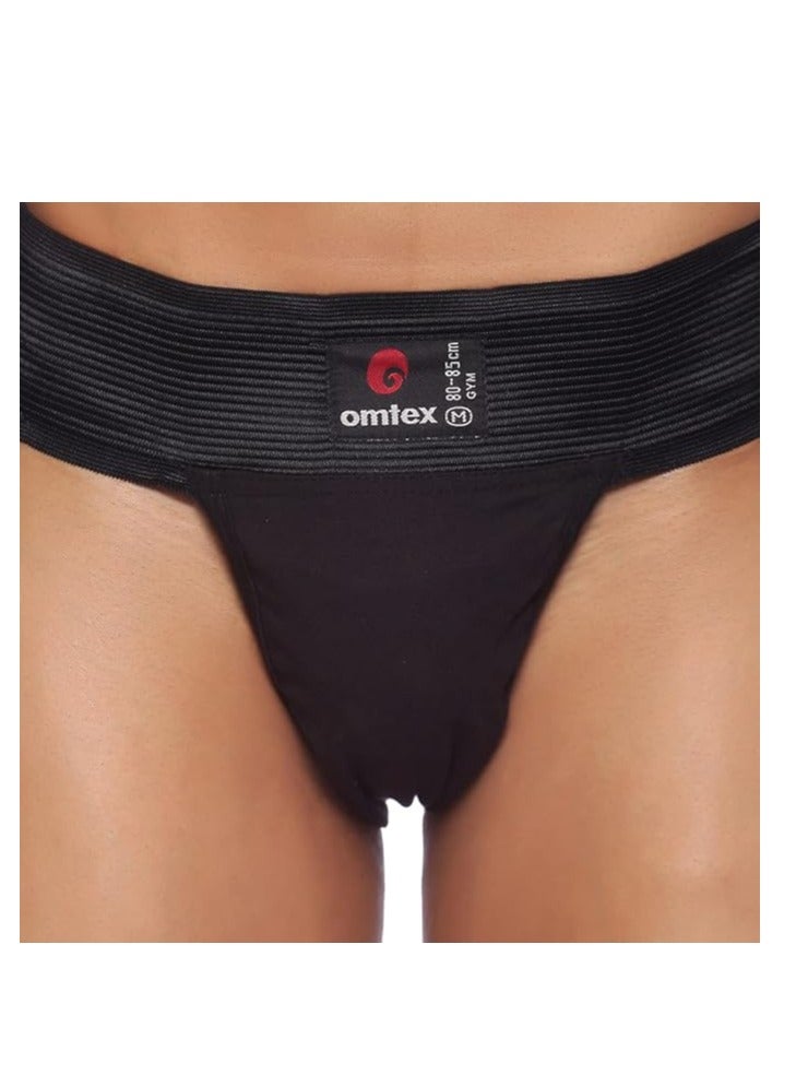 omtex Athletic Gym Cotton Stretchable Supporter Jockstraps with Cup Pocket, Ideal for Workout and Sports Quick Dry Moisture Wicking Underwear