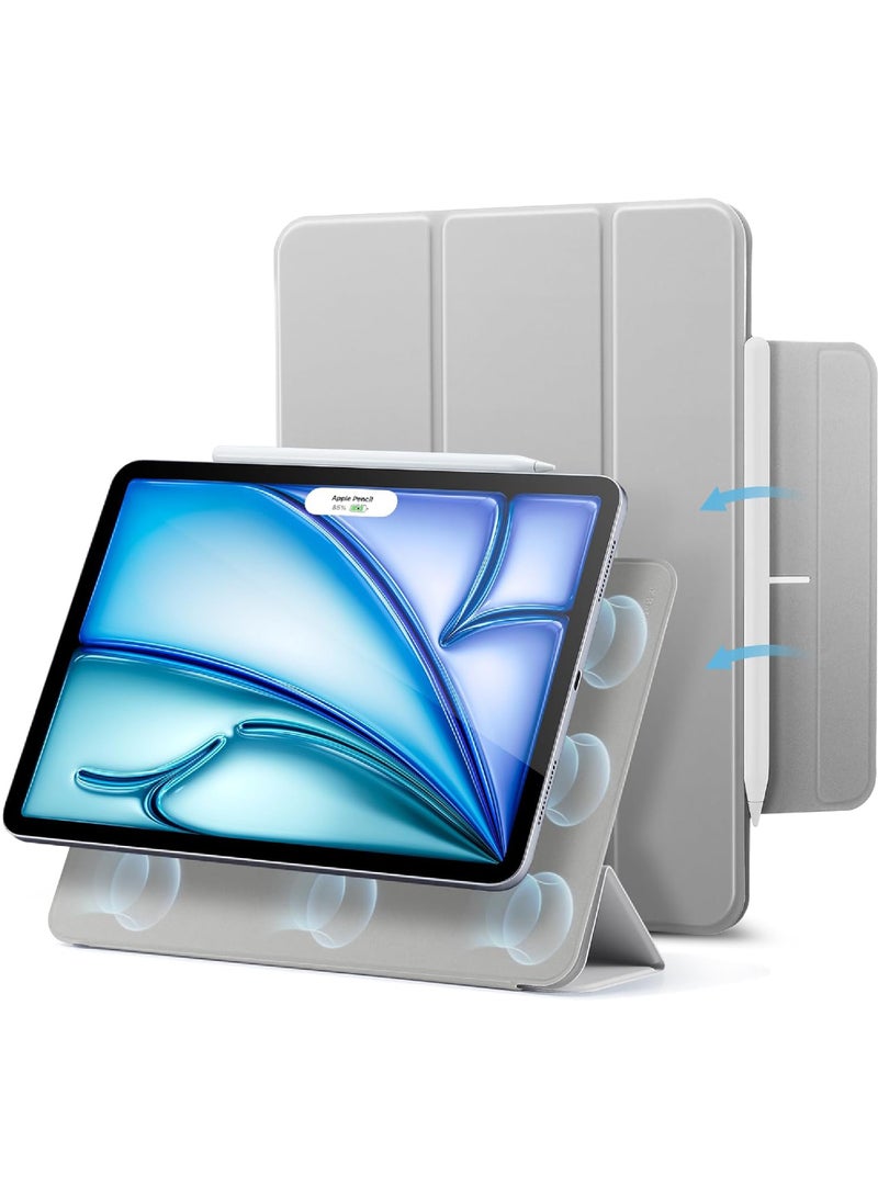 Case For iPad Air 13 inch M3 2025/Air 13 inch M2 2024,iPad Air 13 Case with Pencil Holder,Powerful Magnetic Attachment, Slim Trifold Stand Case, Auto Wake/Sleep, Durable Protection For iPad Air 13 2025/ 2024