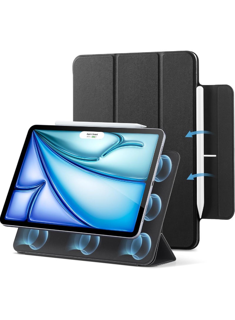 Case For iPad Air 13 Inch Case M2(2024), iPad Air 13 Case with Pencil Holder,Powerful Magnetic Attachment, Slim Trifold Stand Case, Auto Wake/Sleep, Durable Protection For iPad Air 13 2024