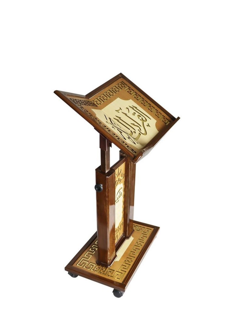 Holy Quran stand with Islamic inscriptions large