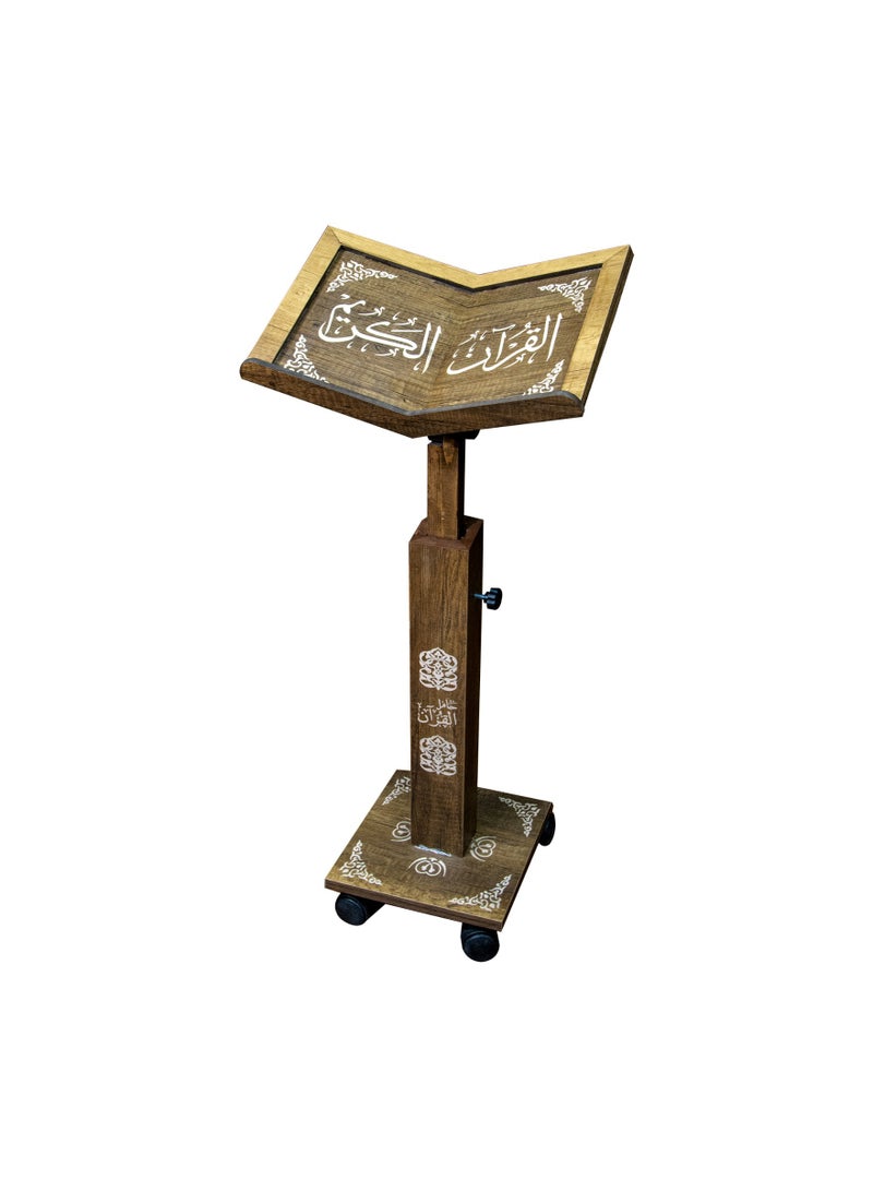 Tarteel Quran Stand - Tilt Angle and Adjustable Height High Quality Natural Wood