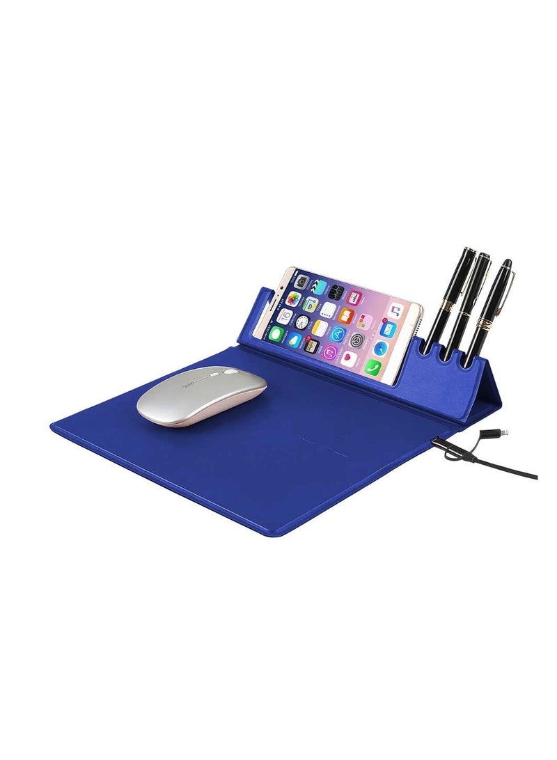 Mobile Phone Wireless Charger Fast Charging Mouse Pad Pen Holder Mousepad