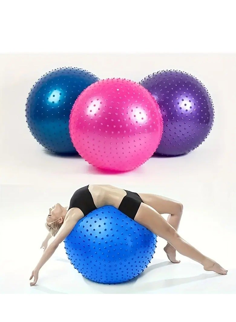 Sensory Yoga Ball 65cm with Air Pump Thickened Stability Balance Sense for Physical Fitness Exercise