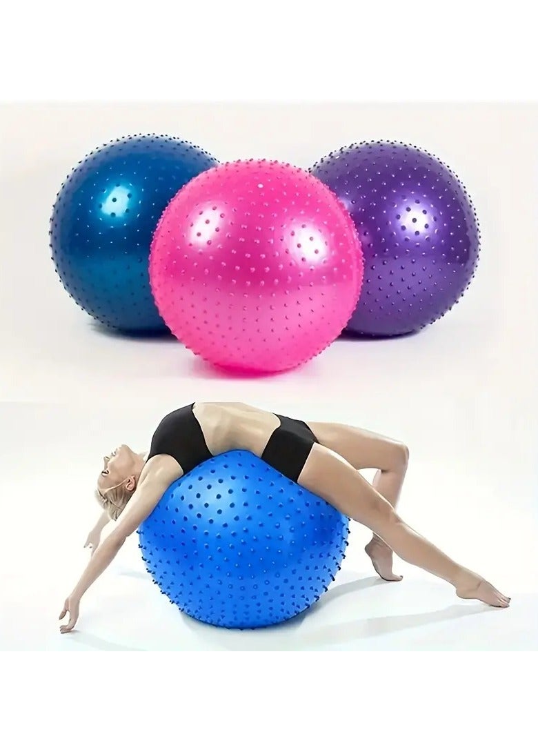 Sensory Yoga Ball 65cm with Air Pump Thickened Stability Balance Sense for Physical Fitness Exercise