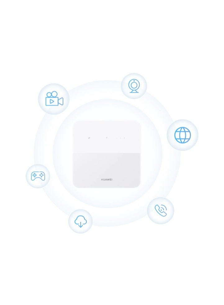 4G CPE 5S LTE 195 Mbps1 | Wi-Fi 300 Mbps1 | Visualized Wi-Fi Diagnosis 4g cpe 5s key vision White