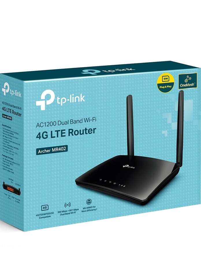 Archer MR402 AC1200 Wireless Dual Band 4G LTE Router
