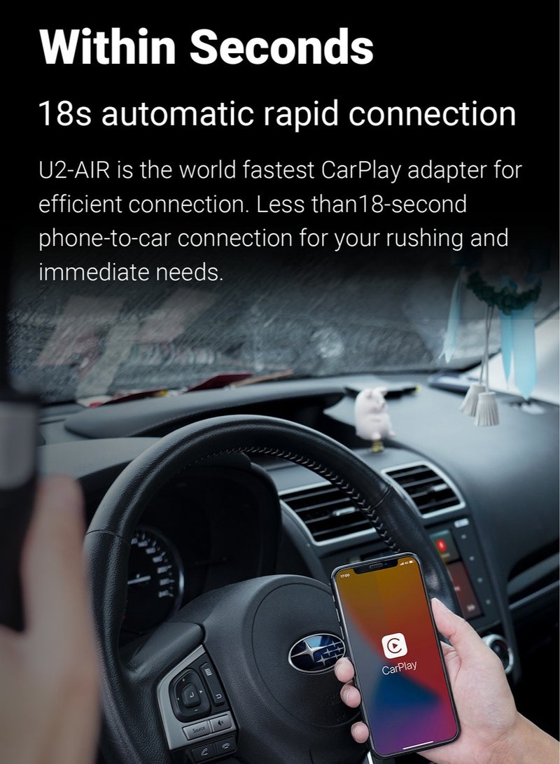 Wireless Carplay Box Wired to Wireless Carplay Module Interconnect Adapter
