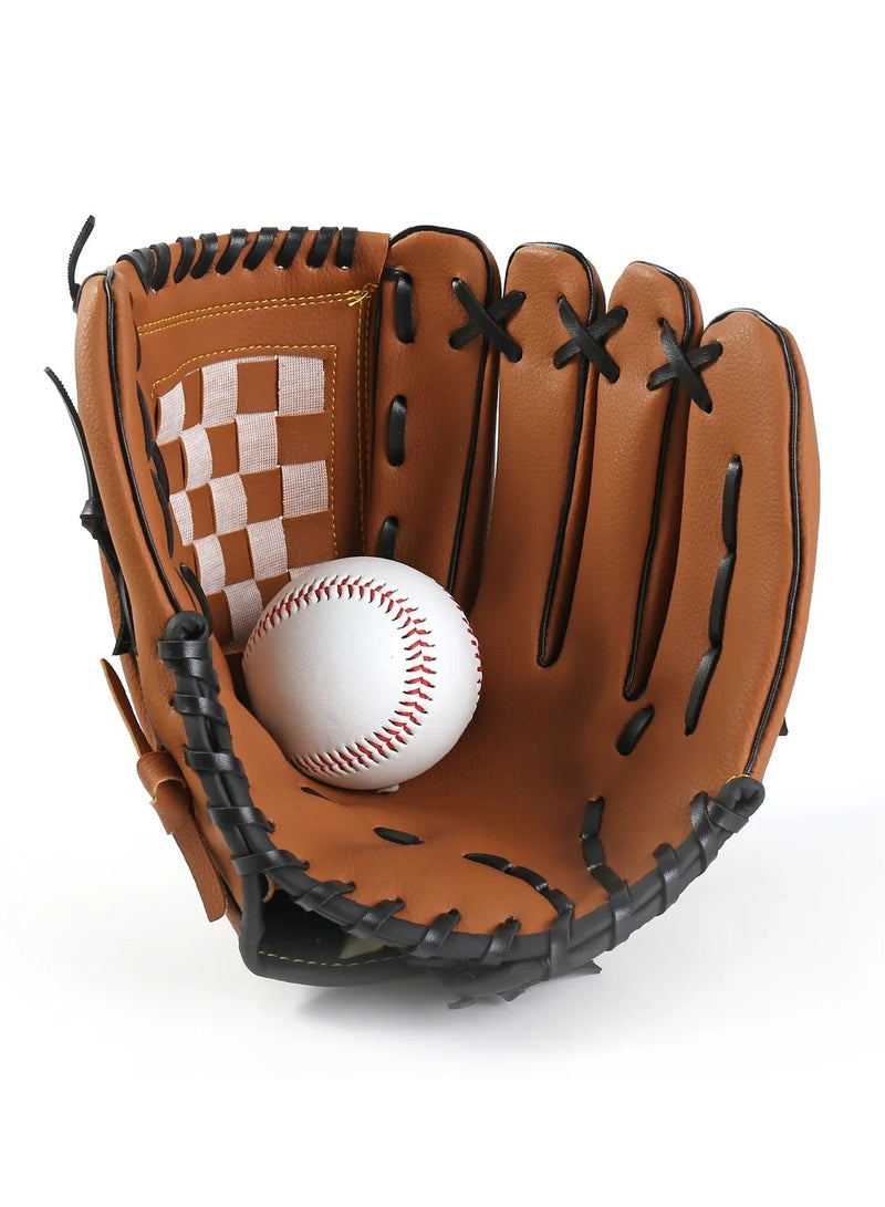 Outdoor Sport Baseball Glove Softball Practice Equipment Left Hand for Kids Adults Men Women Training