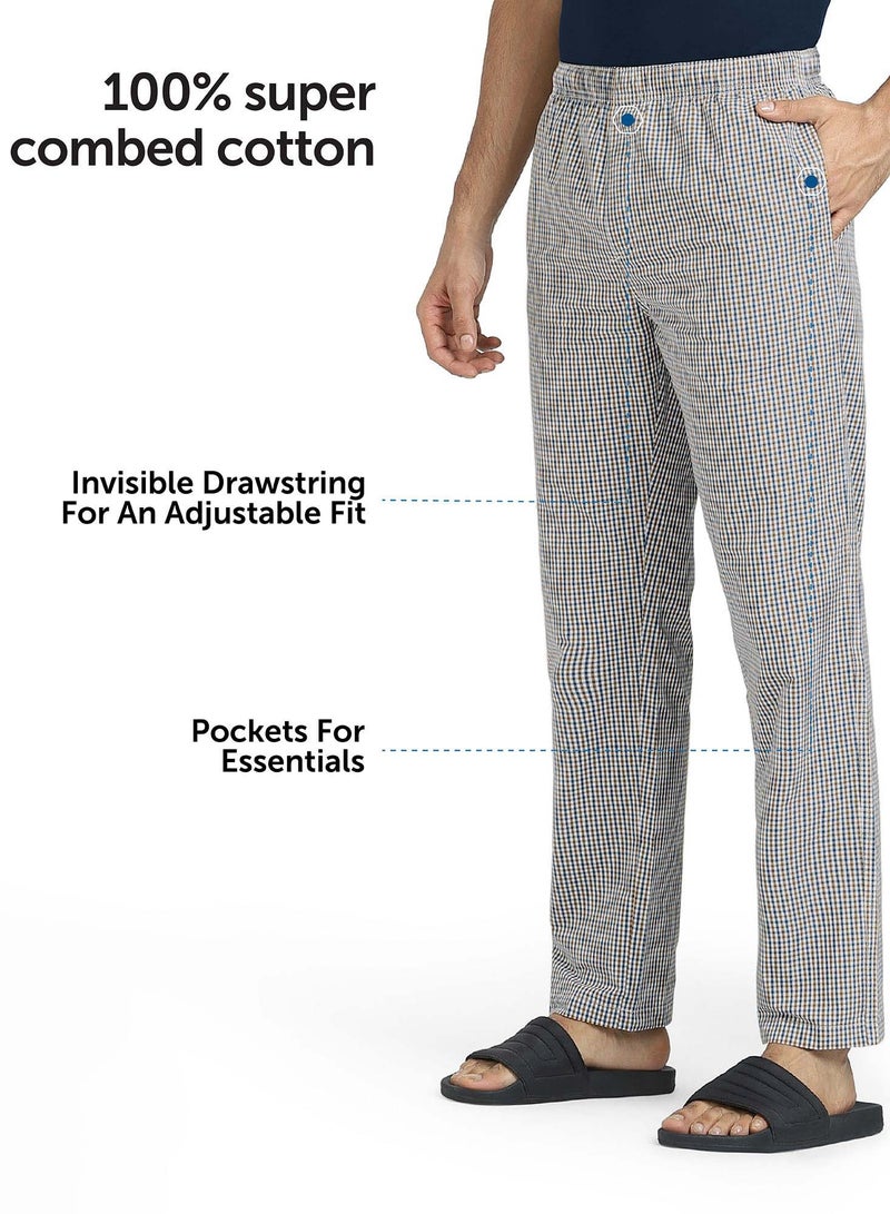 Combed Cotton Checks Men Pyjama