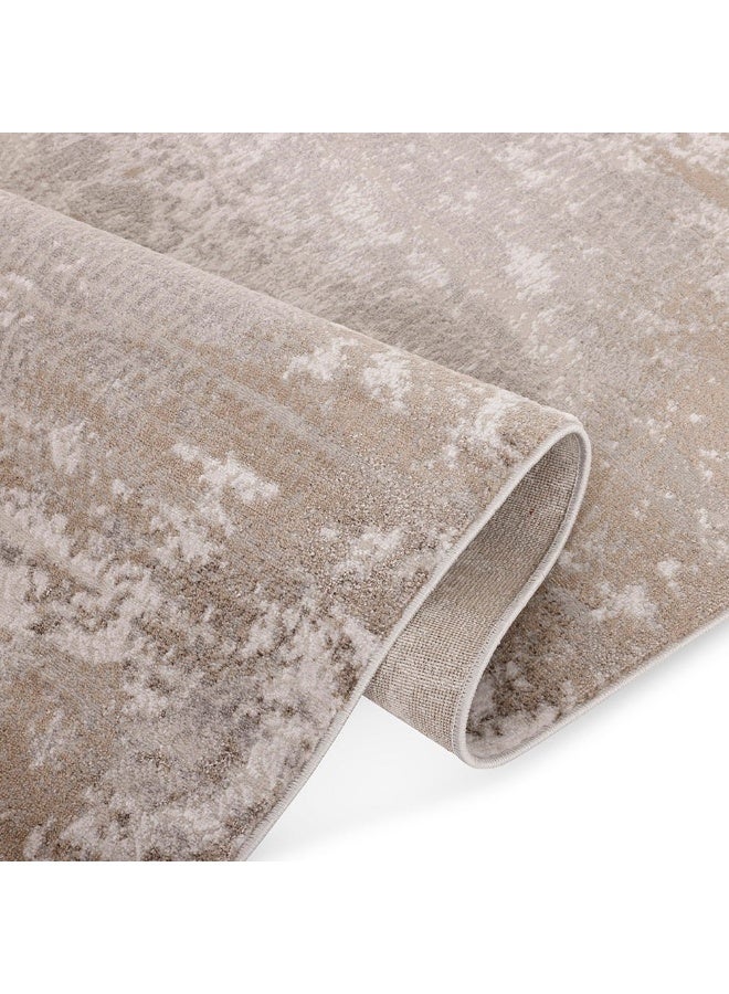 Obsession Carpet Grey And Beige - 80X300 Cm