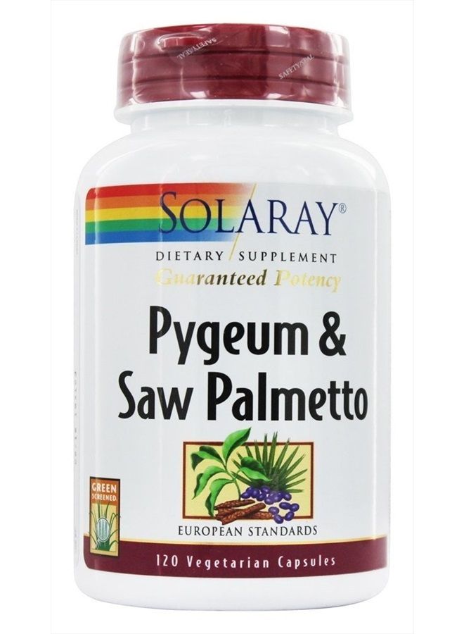 Solaray, Pygeum & Saw Palmetto, 120 Vegetarian Capsules