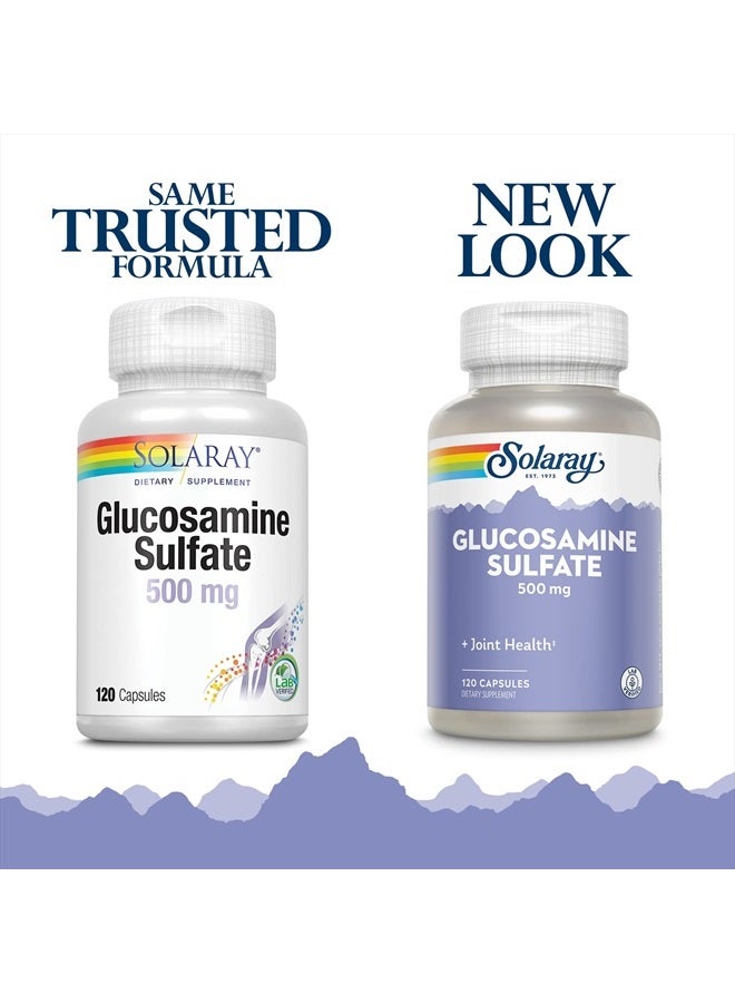 Glucosamine Sulfate 500 mg | Healthy Joint Flexibility & Resiliency Support (60 Serv, 120 CT)